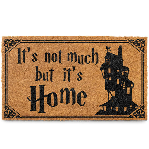 MAINEVENT It's Not Much But It's Home doormat 30x17 welcomes guests with wizarding flair
