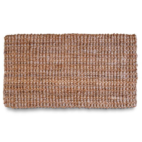MAINEVENT jute doormat front view shows sturdy braided fibers for busy entryways.