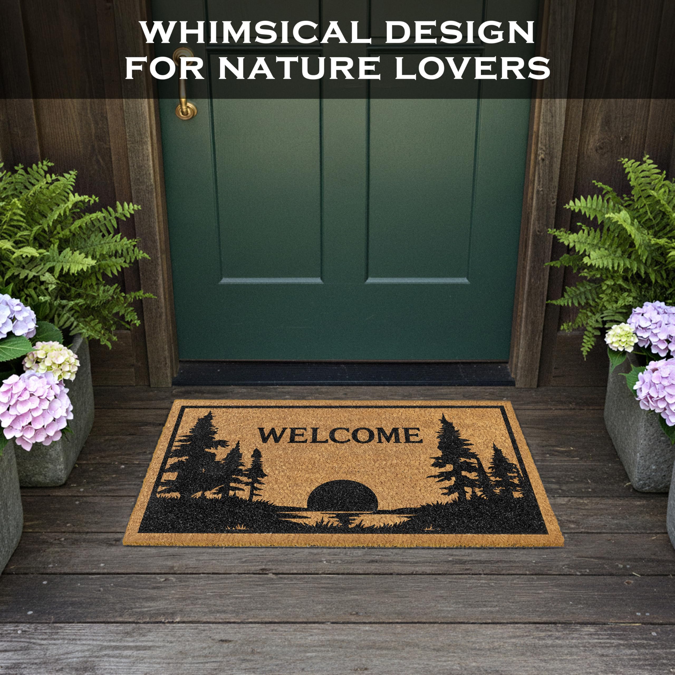 MAINEVENT Lake House Door Mat showcases durable natural fibers for everyday use