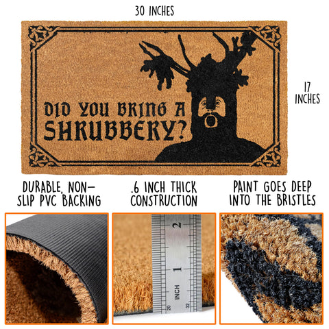 MAINEVENT Monty and the Holy Grail merch door mat — durable gift for fans.