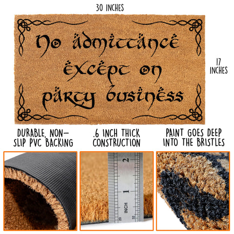MAINEVENT Nerd gift door mat adds humor to entryways while withstanding daily use.