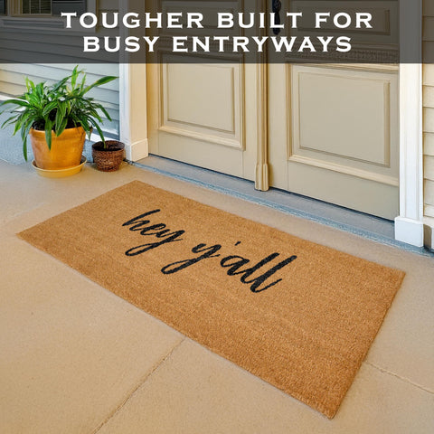 MAINEVENT Non-slip PVC backing provides steady placement for this mat.