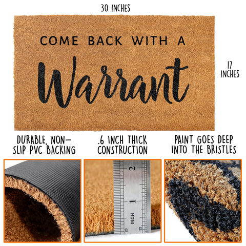 MAINEVENT non-slip PVC backing keeps the mat in place at entry