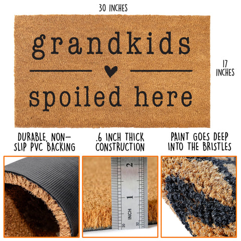 MAINEVENT Non-slip PVC backing keeps the mat in place on busy doorways.