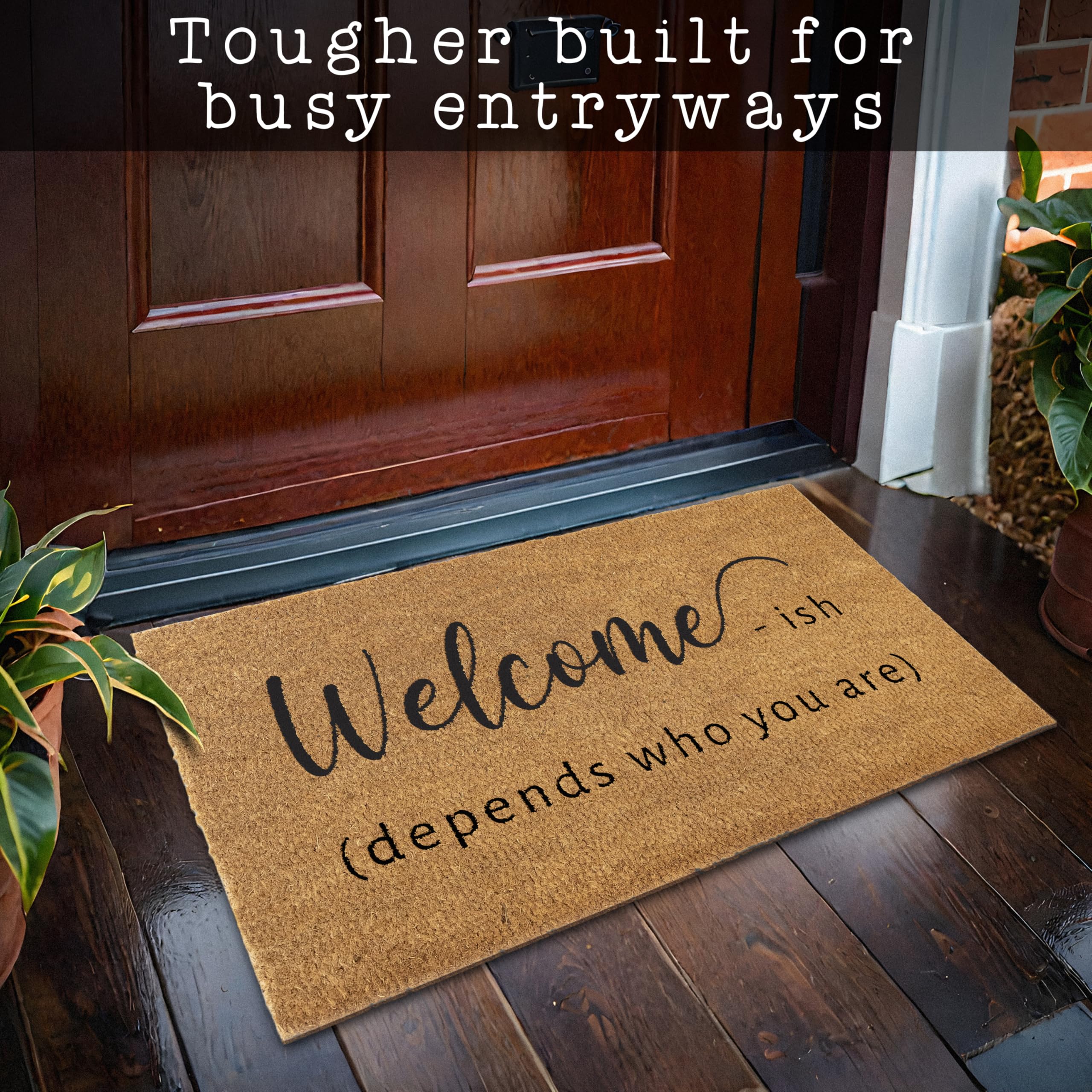 MAINEVENT Non-slip PVC backing keeps the mat securely in place.