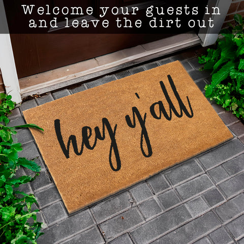MAINEVENT outdoor-entry-mat-coir suitable for covered patios and porches.