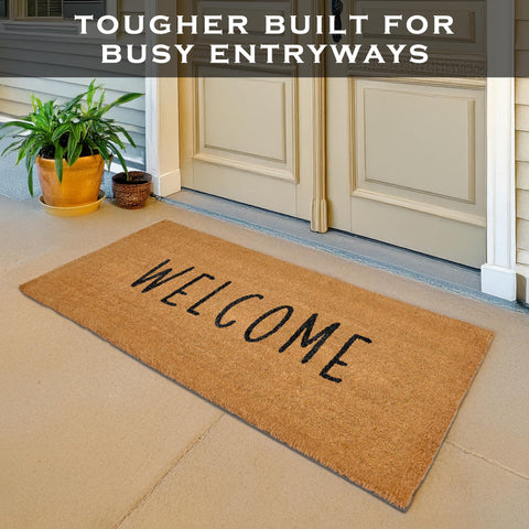 MAINEVENT Oversized Welcome Mat 48x24 for an entrance enhances curb appeal