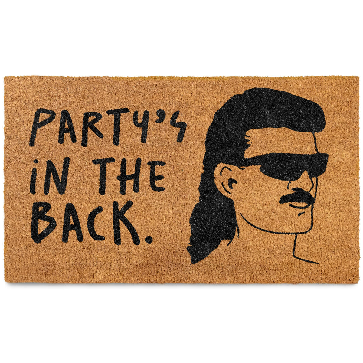 MAINEVENT party-back doormat 30x17 featuring bold welcome design for high-traffic entrances.