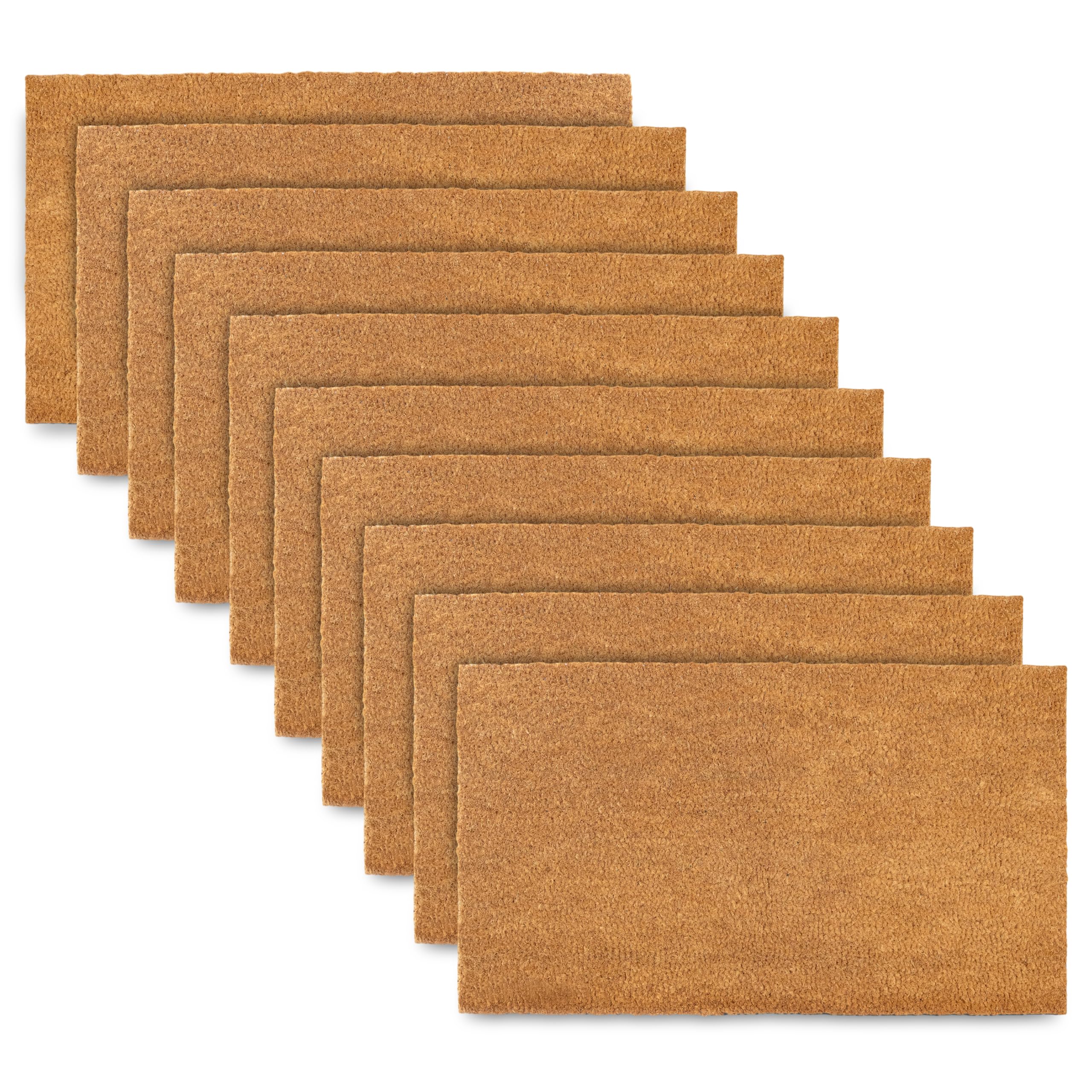 MAINEVENT plain coir doormat 30x17 front view, ideal for DIY customization.