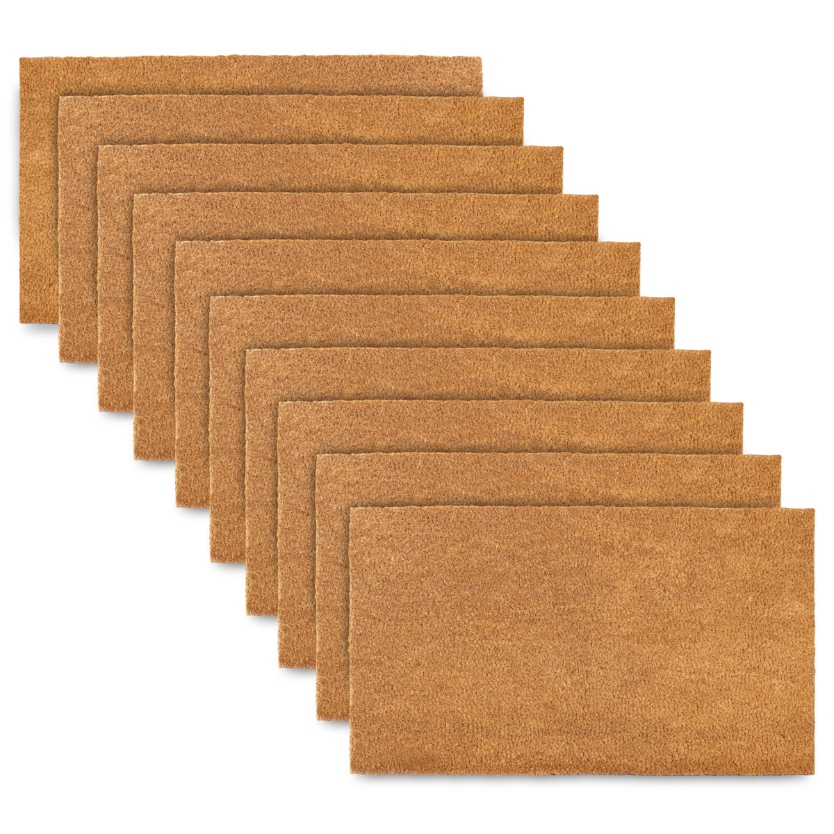 MAINEVENT plain coir doormat 30x17 front view, ideal for DIY customization.