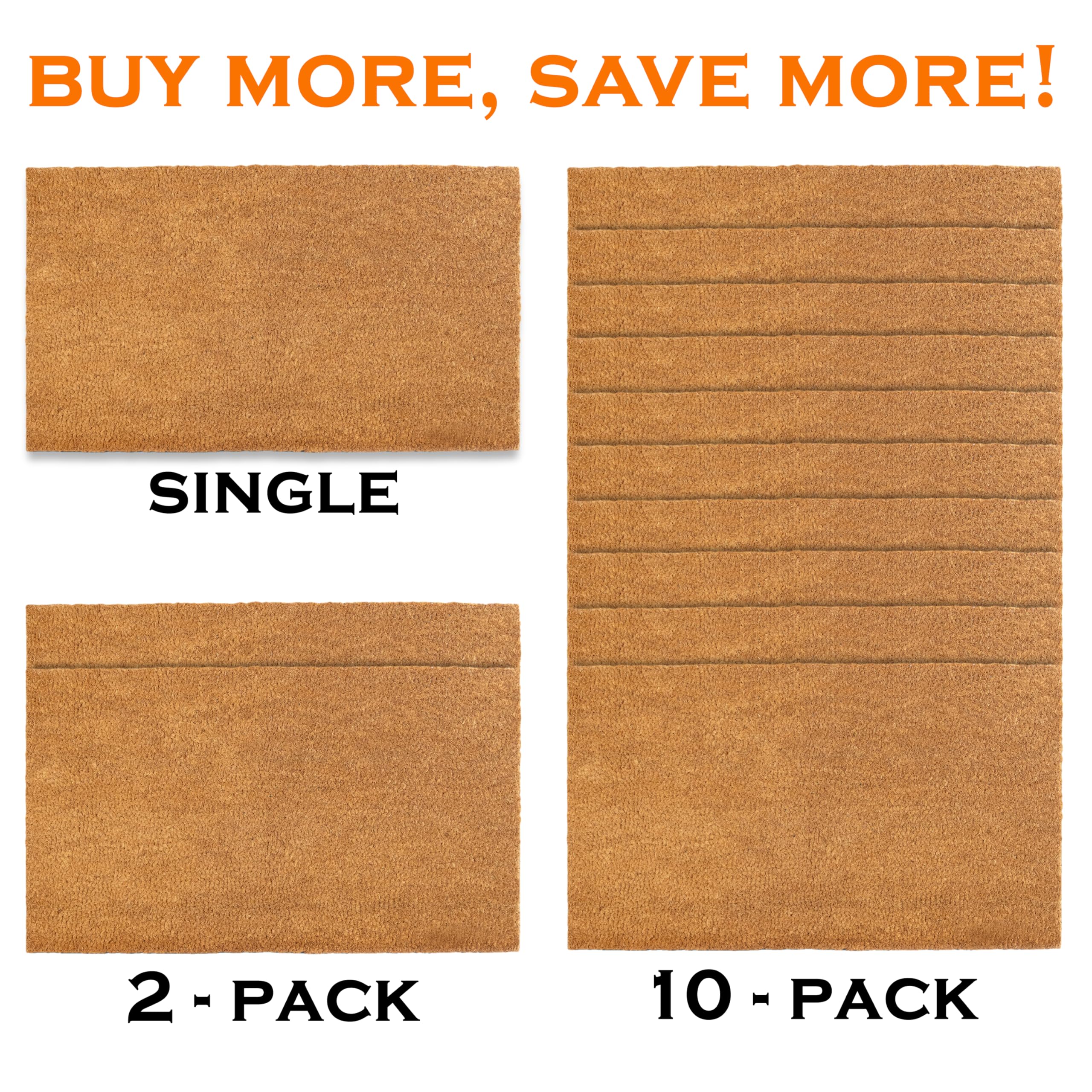 MAINEVENT Blank surface image emphasizes customization-ready doormat for spray paint or heat transfer