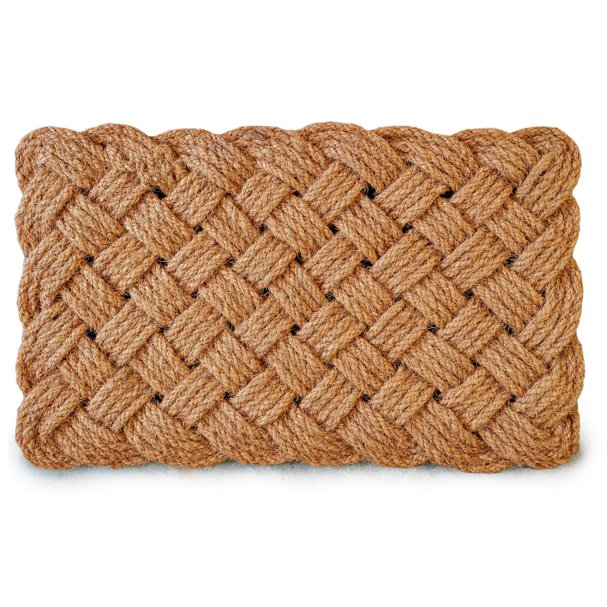 MAINEVENT rope doormat front door offers durable natural fiber for indoor use.