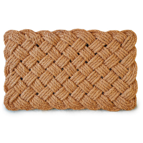 MAINEVENT rope doormat front door offers durable natural fiber for indoor use.