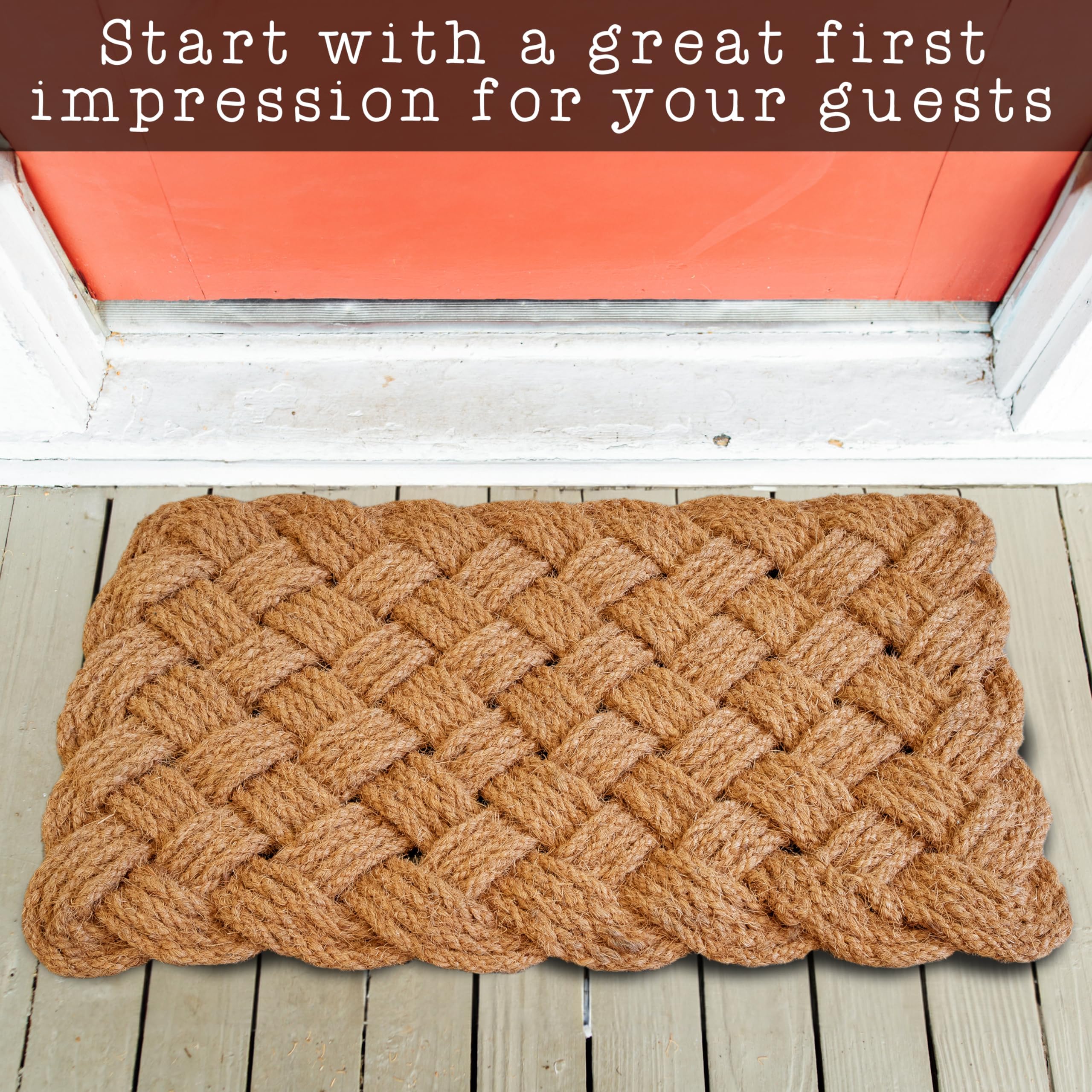 MAINEVENT natural door mat designed in the USA for stylish entrances.