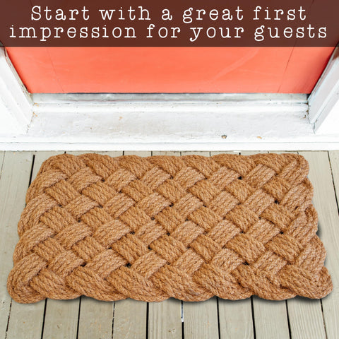 MAINEVENT natural door mat designed in the USA for stylish entrances.