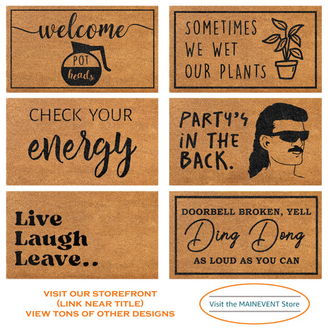 MAINEVENT Shitshow doormat in farmhouse style for welcoming homes