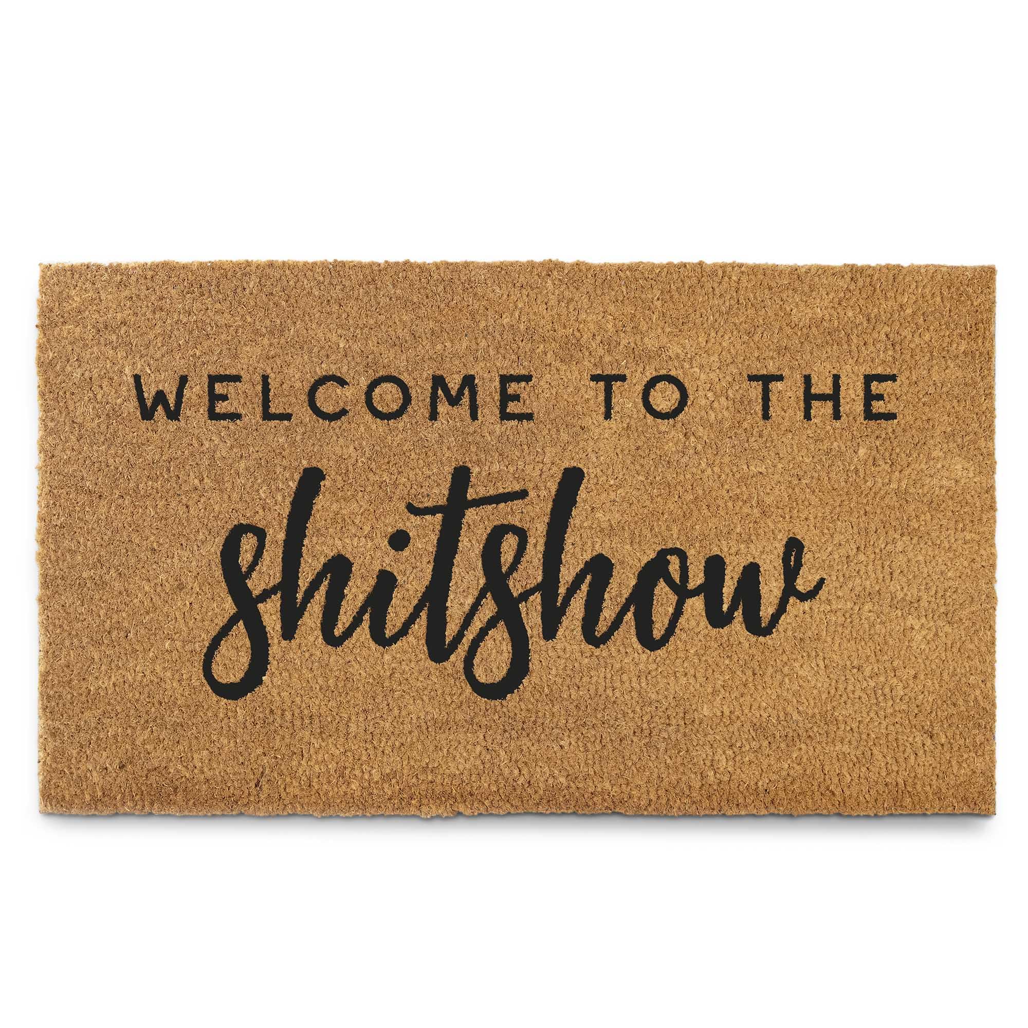 MAINEVENT Shitshow doormat at front door boosts curb appeal and durability