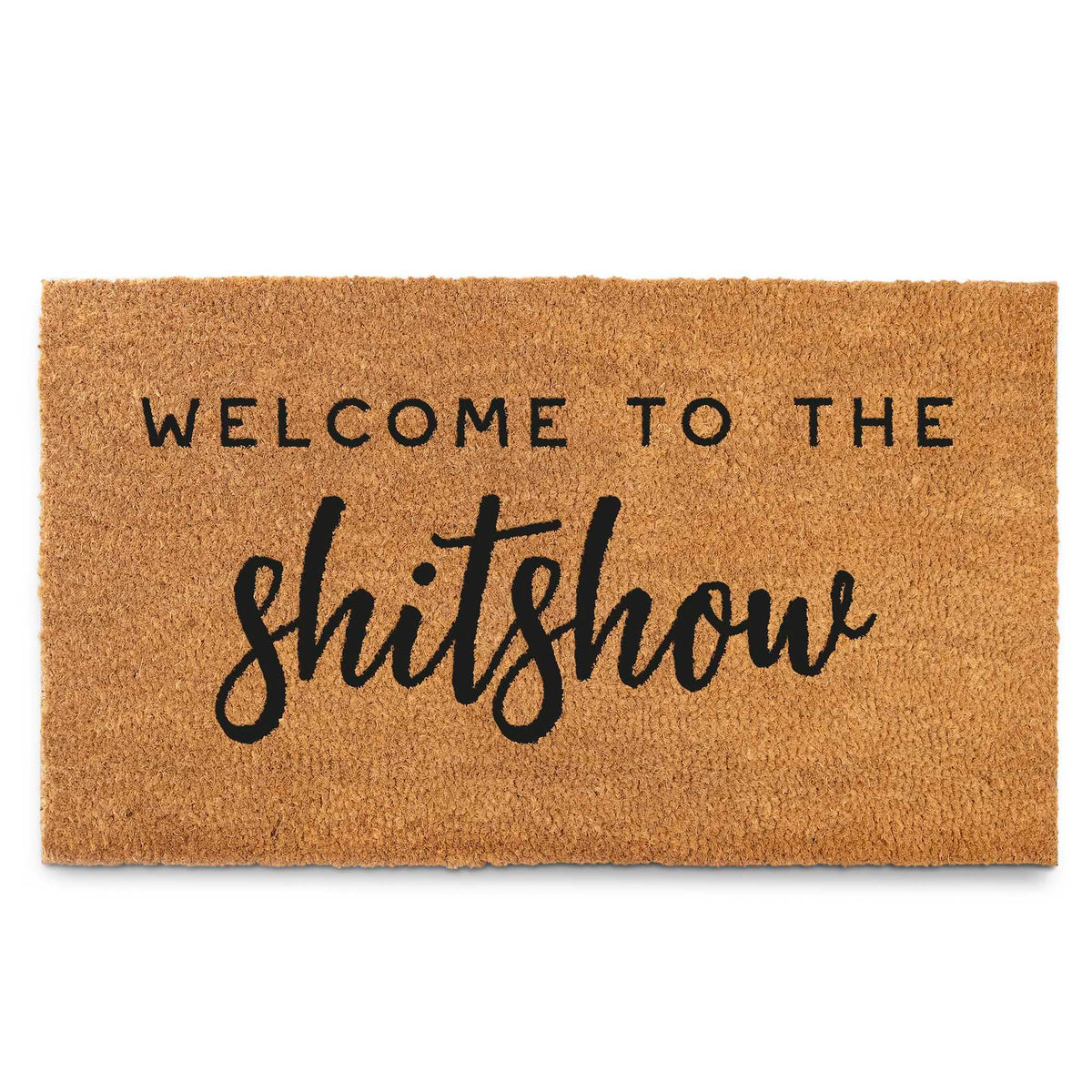 MAINEVENT Shitshow doormat at front door boosts curb appeal and durability