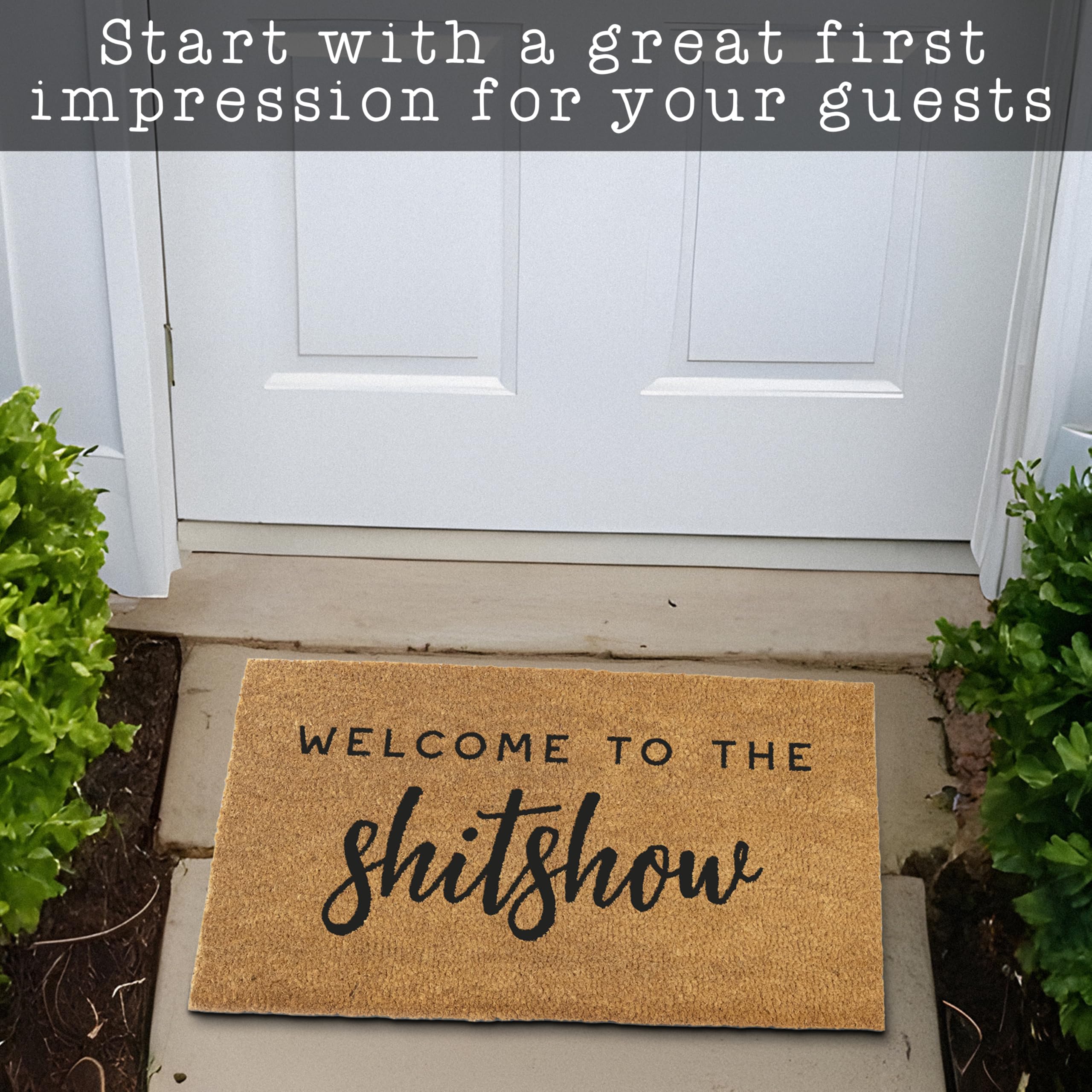 MAINEVENT Shitshow doormat proudly designed in the USA for bold entrances