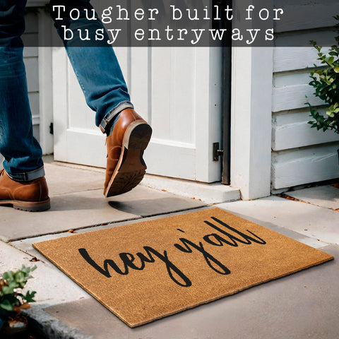 MAINEVENT southern-style-welcome-design-fibers displays vibrant fiber details that resist wear.