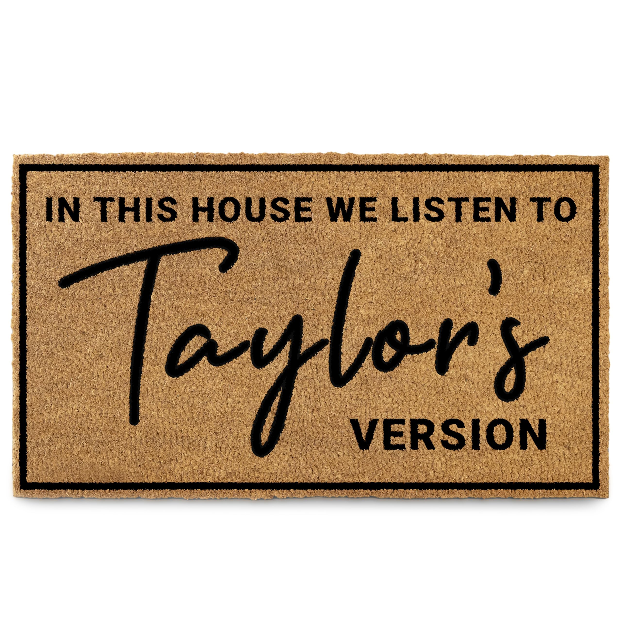 MAINEVENT T door mat with front door text design for welcoming guests