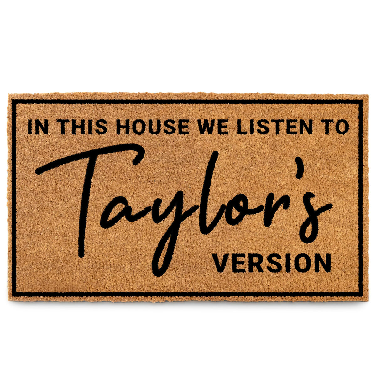 MAINEVENT T door mat with front door text design for welcoming guests