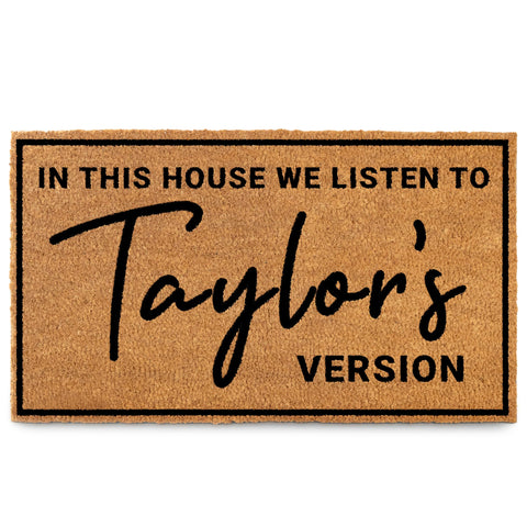 MAINEVENT T door mat with front door text design for welcoming guests