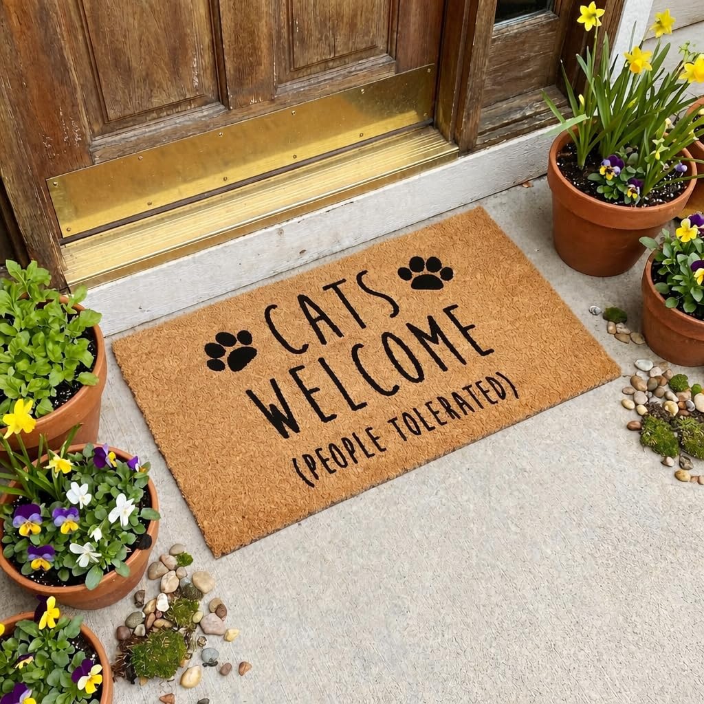 MAINEVENT-usa-designed-cat-doormat proudly made in the USA with thoughtful details.