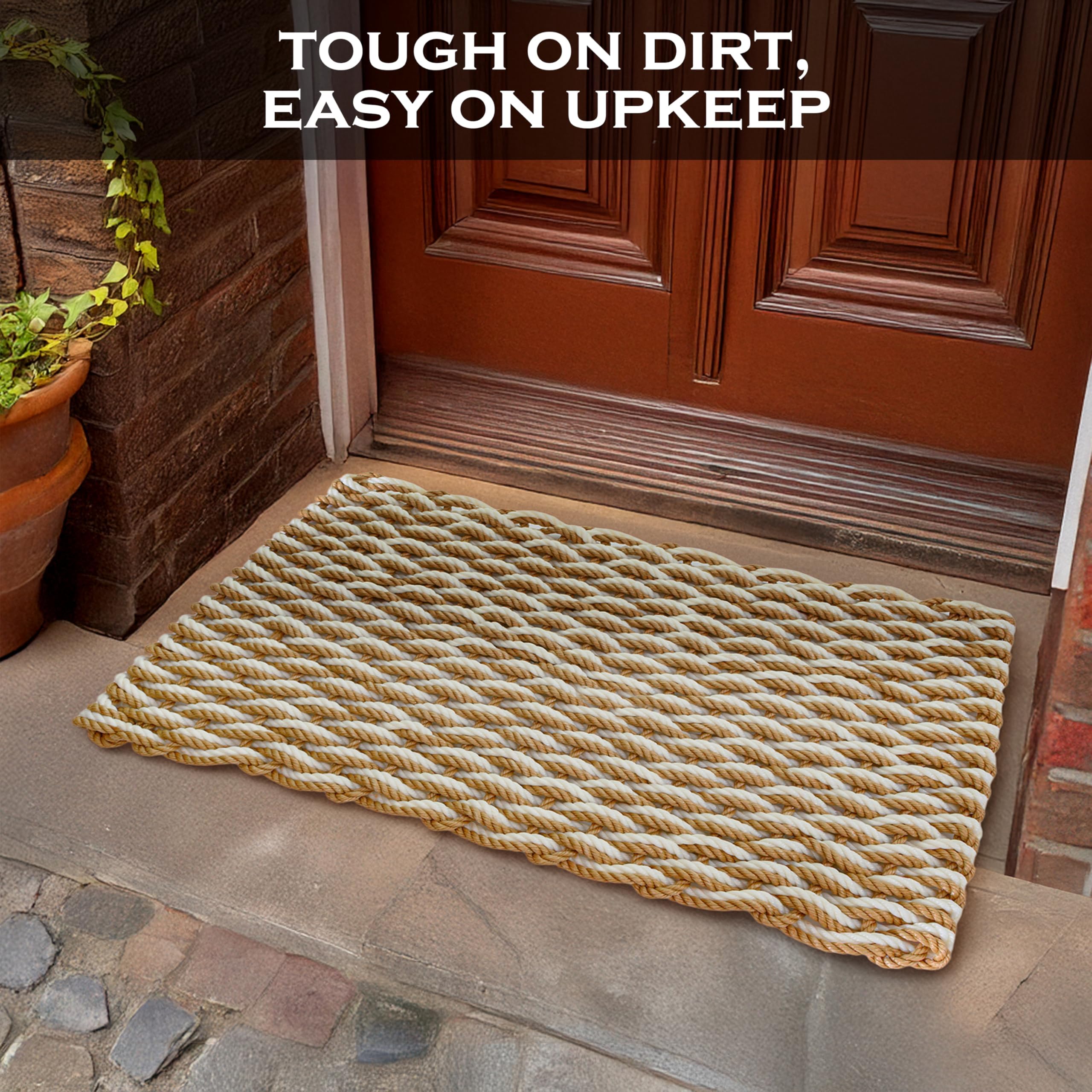 MAINEVENT front-door welcome mat designed for high-traffic homes.