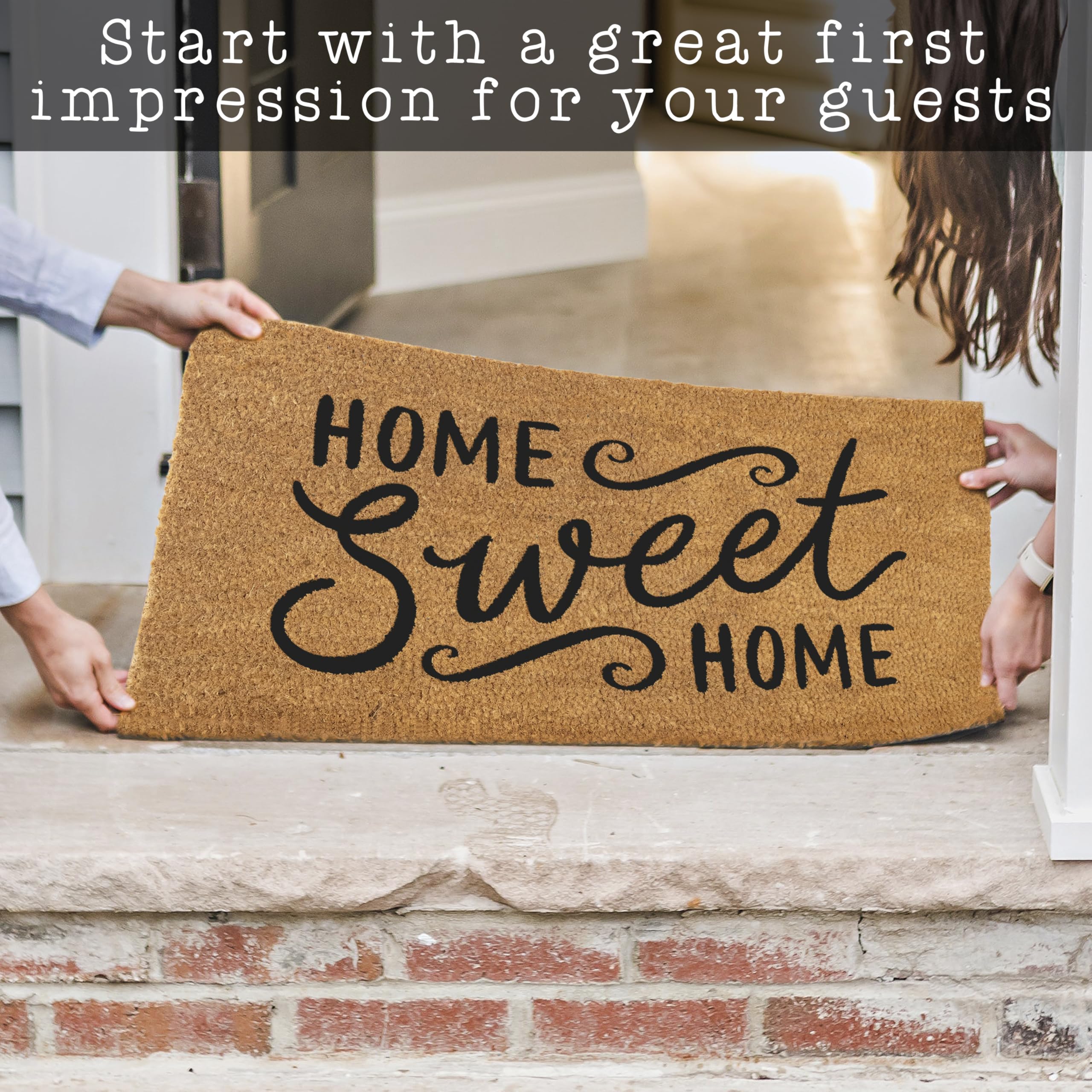 USA-designed MAINEVENT door mat reflecting quality and homey curb appeal.