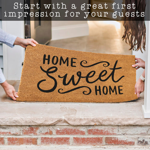 USA-designed MAINEVENT door mat reflecting quality and homey curb appeal.