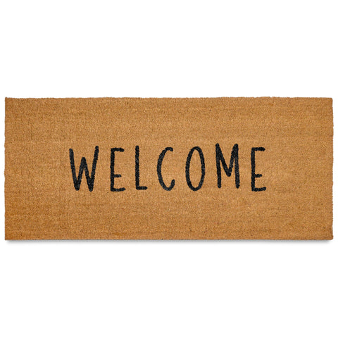 MAINEVENT Welcome Long Door Mat front door with non-slip backing keeps dirt out