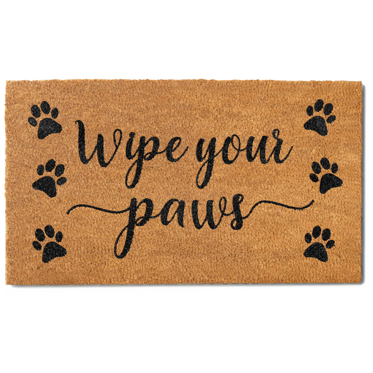 MAINEVENT Wipe Your Paws doormat outdoors provides dirt control and curb appeal.