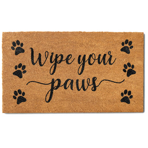 MAINEVENT Wipe Your Paws doormat outdoors provides dirt control and curb appeal.