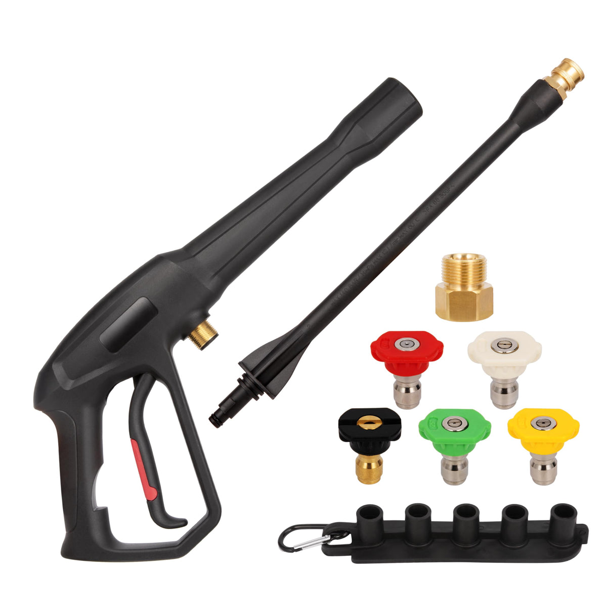 Mairbear high pressure gun for electric washers showing control and versatility