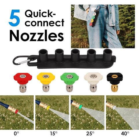 Mairbear 40-degree nozzle broadens spray for large surfaces
