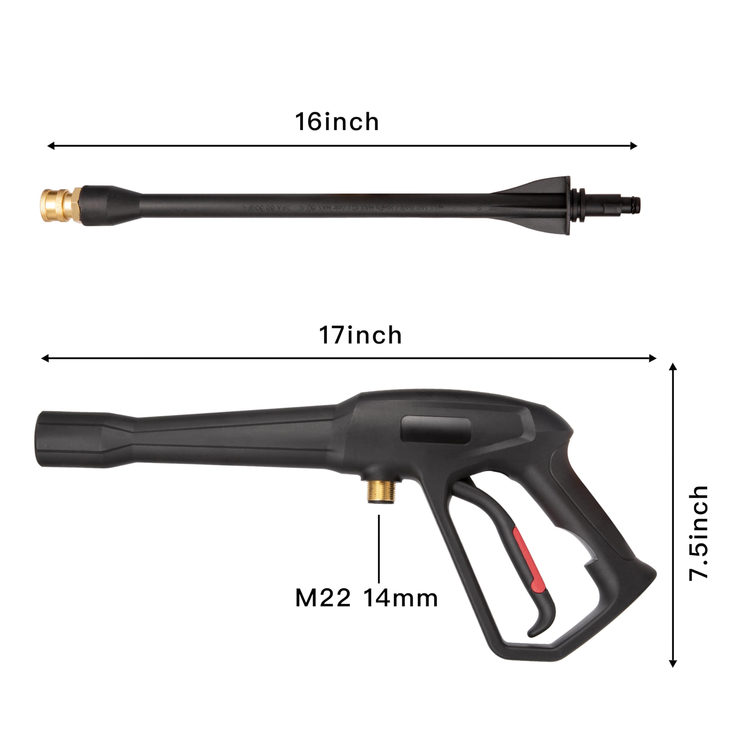 Mairbear 65-degree nozzle wide bloom for delicate surfaces and rinsing