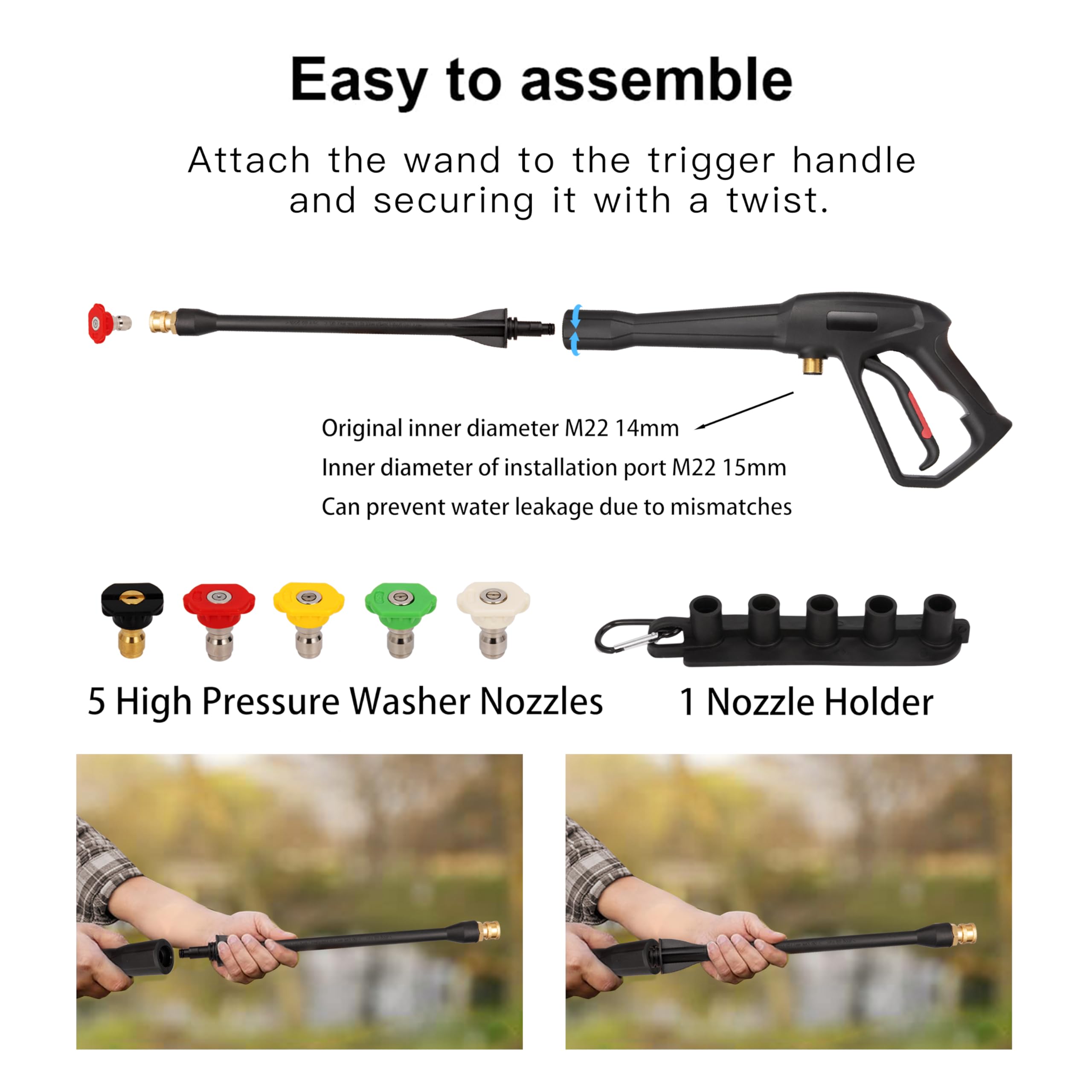 Mairbear spray wand extends reach for vehicles, walls, decks
