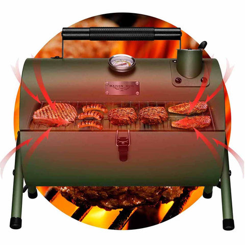 MAISON HUIS removable grill rack simplifies cleaning after grilling sessions