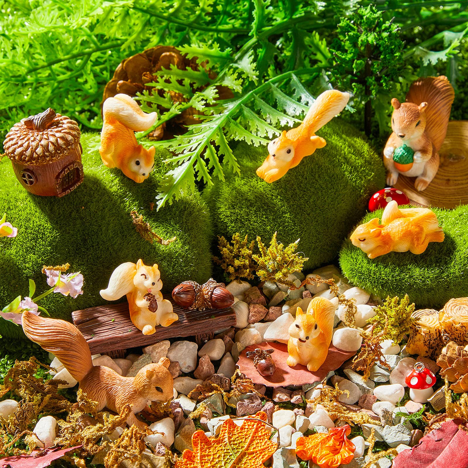 Maitys eating squirrel figurine showcases tiny, realistic detail