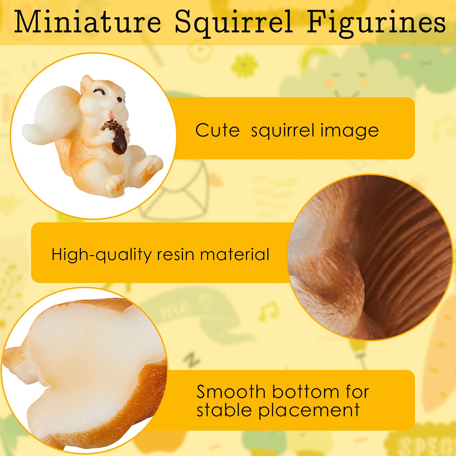 Maitys sleeping squirrel figurine creates a calm desk side scene