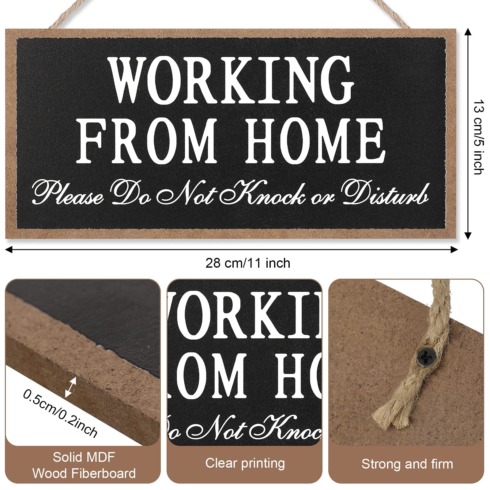 Maitys wood sign with UV-printed letters stays visible indoors or outdoors.