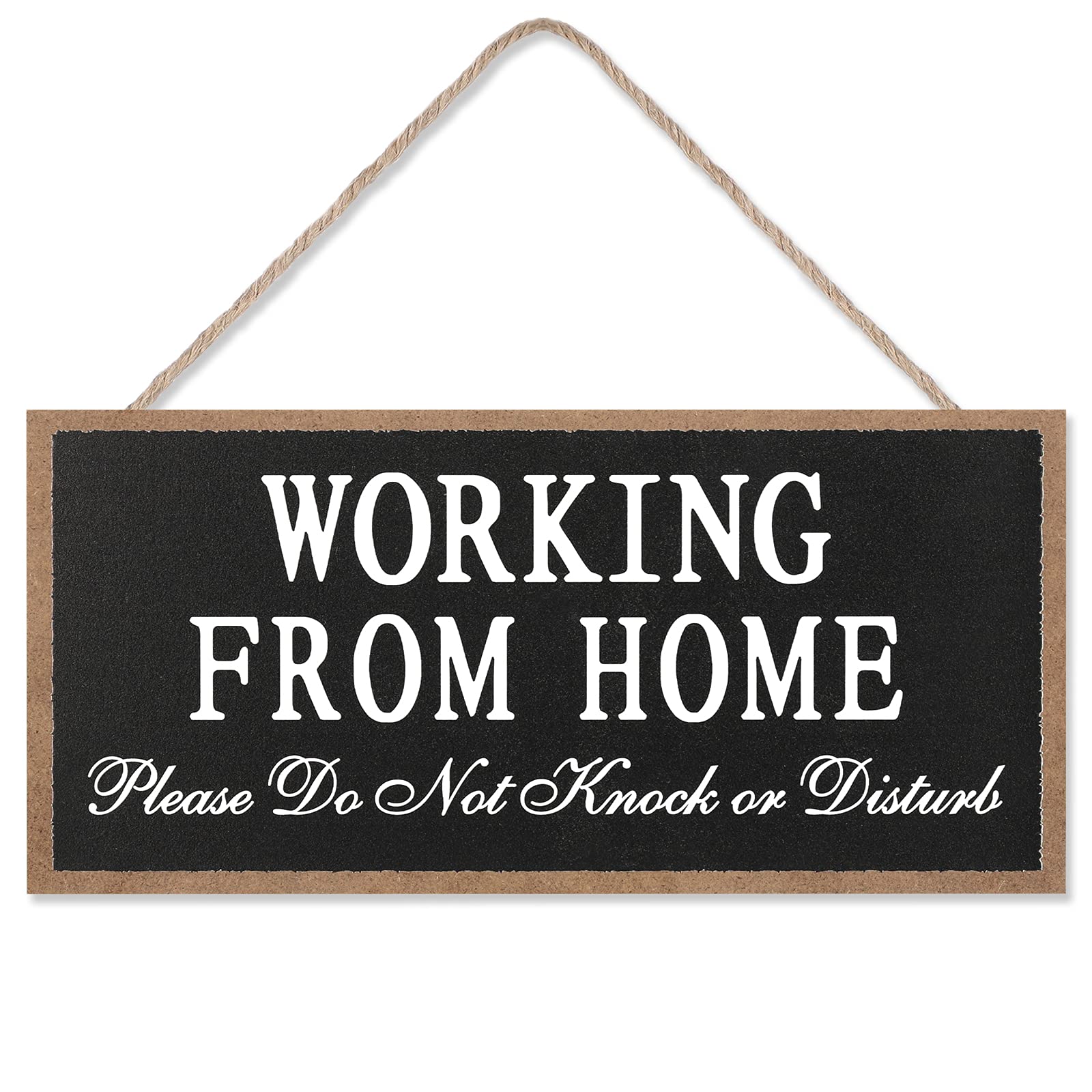 Maitys Working from Home sign on the front door signals privacy and minimal disruption.