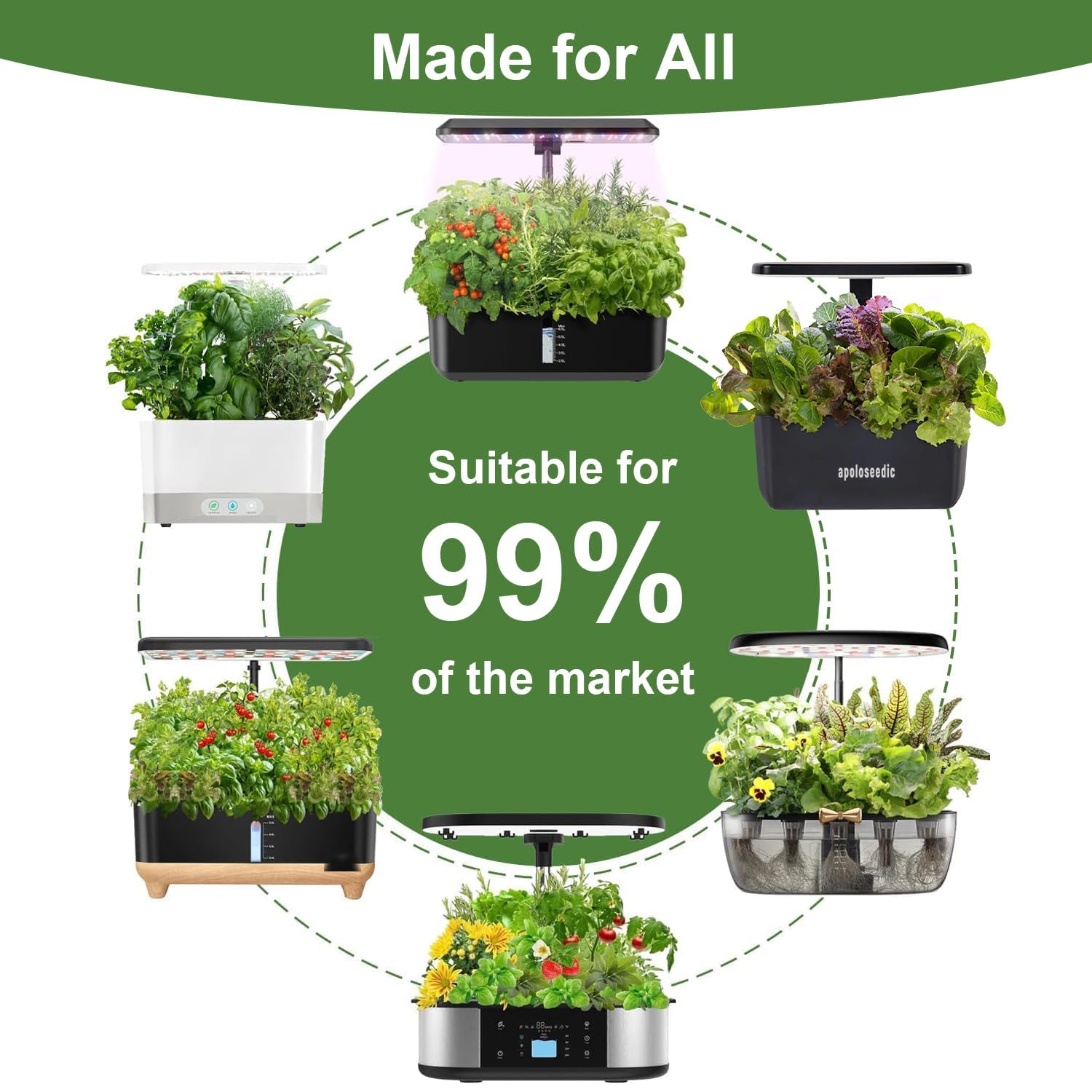 Majero Cilantro Dill Oregano seed pod for diverse herbs.
