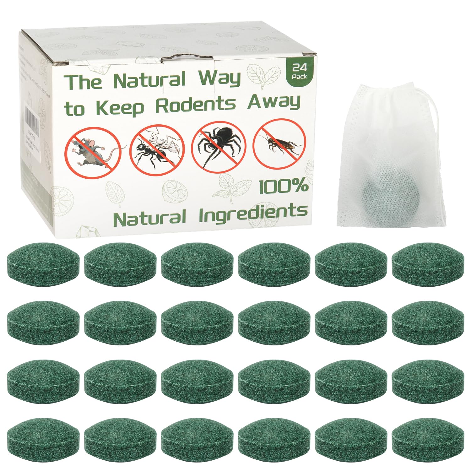 Majero mouse rodent repellent 24pcs packaging keeps pests away safely.