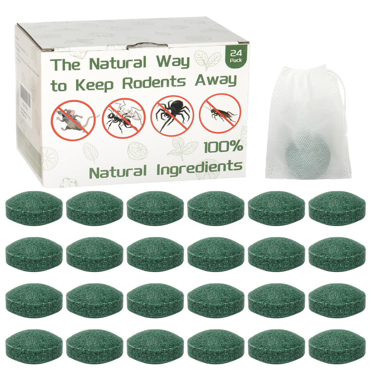 Majero mouse rodent repellent 24pcs packaging keeps pests away safely.
