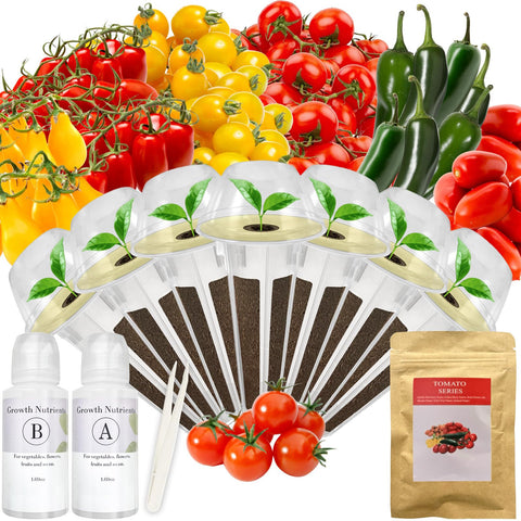 Majero tomato seed pod kit with AeroGarden compatibility for easy home hydroponics.