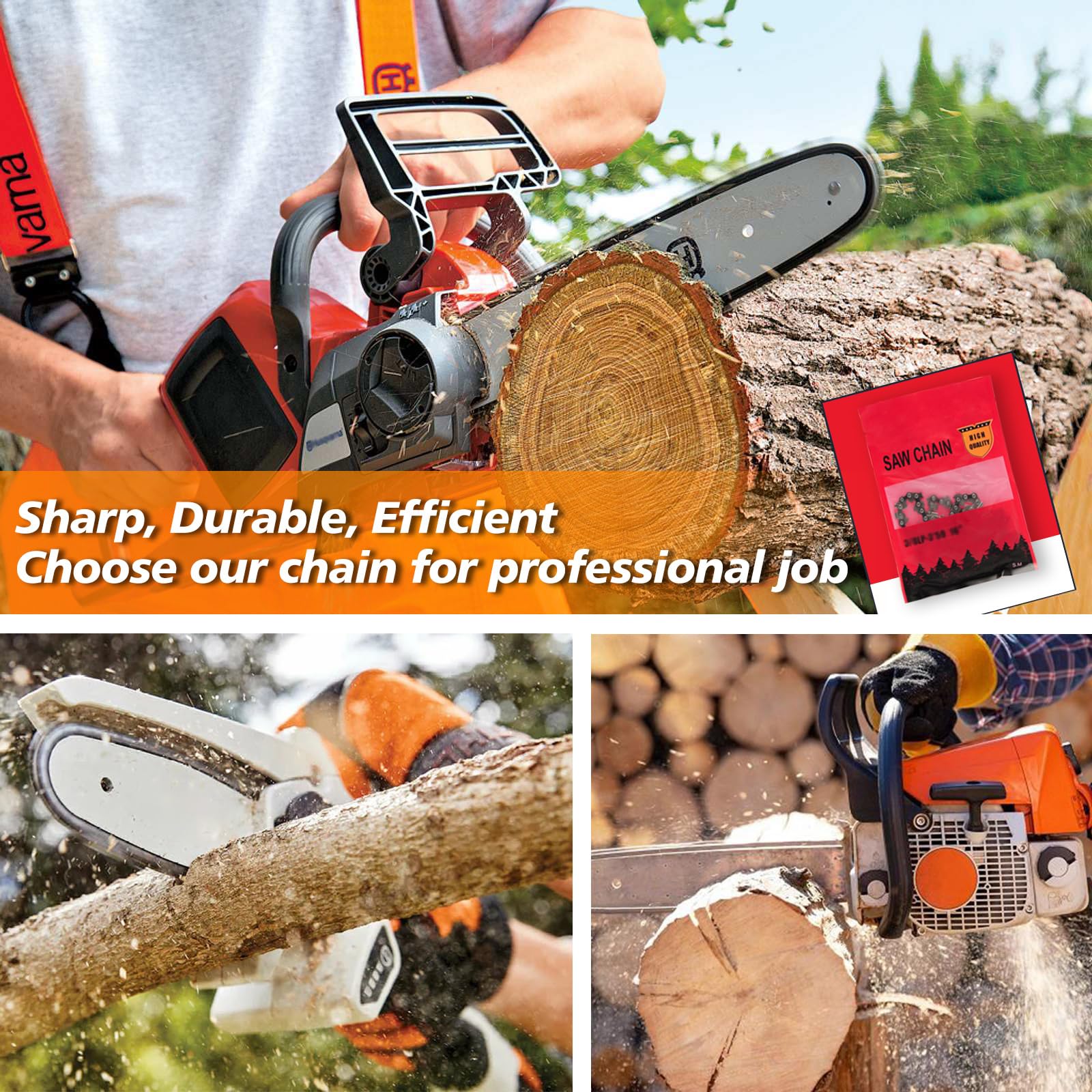 M.A.K 1/4 inch LP pitch enables smooth feeding and compatibility