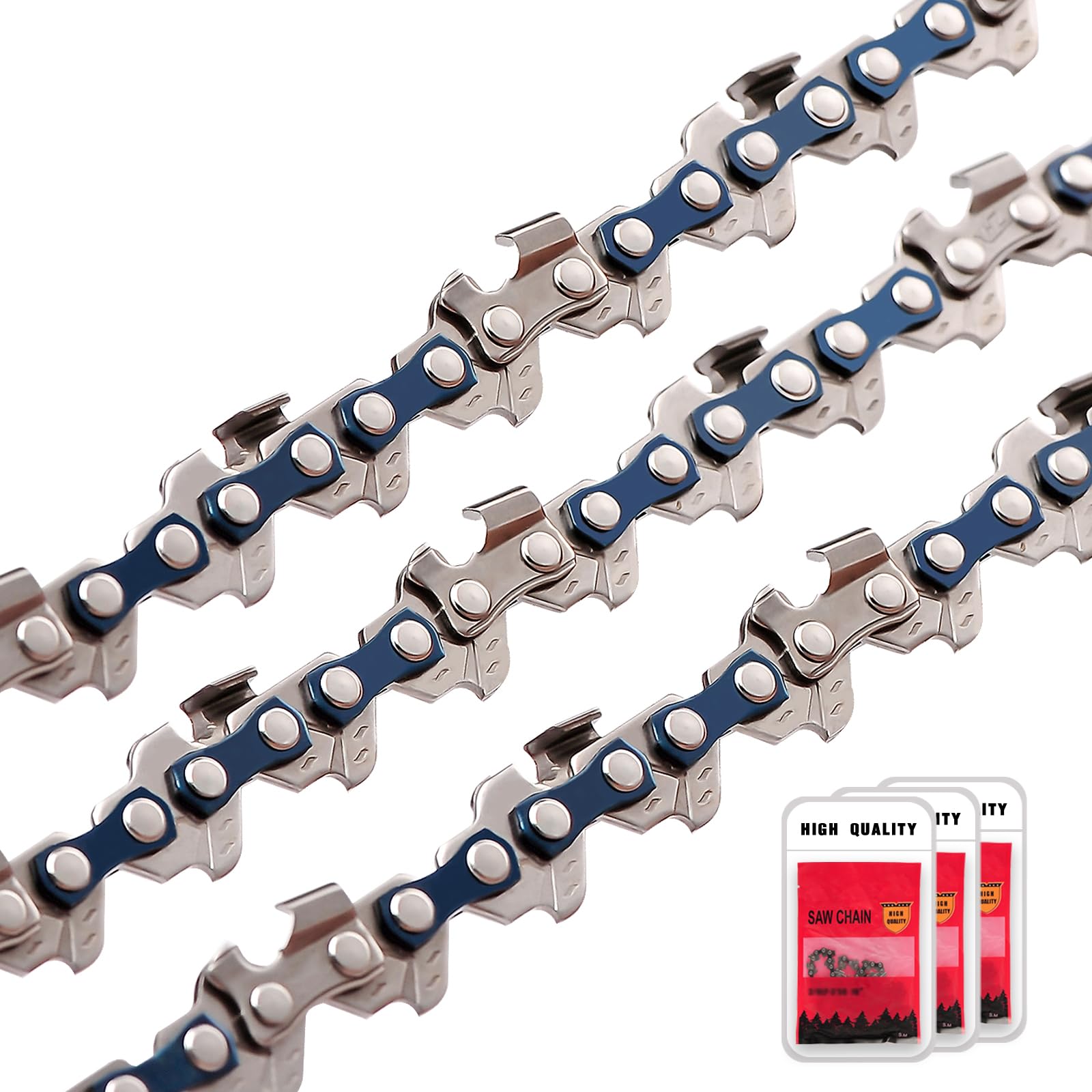 M.A.K 10-inch chain with 56 drive links for reliable wood cutting