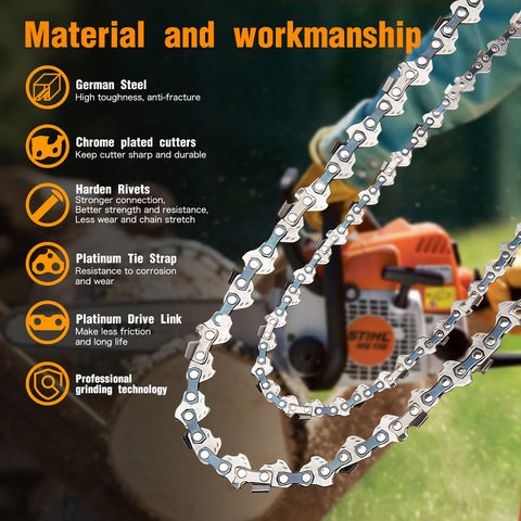 M.A.K German steel rivets strengthen chain links